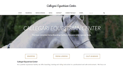 Desktop Screenshot of callegarihorses.com